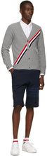 Thom Browne Navy Loopback 4-Bar Shorts