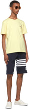 Thom Browne Navy Loopback 4-Bar Shorts