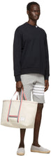 Thom Browne Navy Loopback 4-Bar Sweatshirt