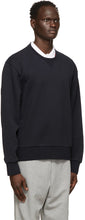 Thom Browne Navy Loopback Tipped Side Stripe Sweatshirt