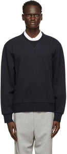 Thom Browne Navy Loopback Tipped Side Stripe Sweatshirt - Thom browne Browne Boucle Sweat-shirt Sweat-shirt - Thom Browne Navy Loopback은 측면 스트라이프 스웨터를 팁립니다