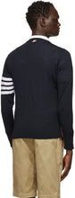 Thom Browne Navy Merino 4-Bar Sweater