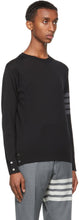 Thom Browne Navy Merino Wool 4-Bar Sweater