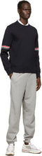 Thom Browne Navy Milano RWB Stripe Sweater