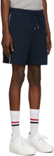 Thom Browne Navy Milano Seamed-In 4-Bar Shorts