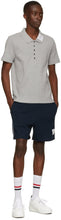 Thom Browne Navy Milano Seamed-In 4-Bar Shorts
