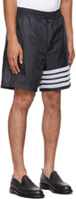 Thom Browne Navy Ripstop 4-Bar Shorts