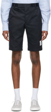 Thom Browne Navy Twill Unconstructed Chino Shorts - Thom Browne Navy Twill Sconstruit Chino Shorts - Thom Browne Navy Twill은 Chino Shorts를 구분하지 못했습니다