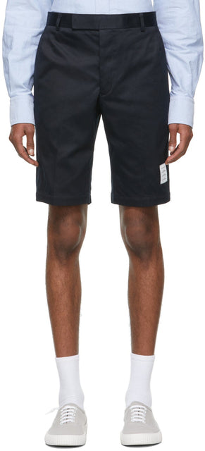 Thom Browne Navy Twill Unconstructed Chino Shorts - Thom Browne Navy Twill Sconstruit Chino Shorts - Thom Browne Navy Twill은 Chino Shorts를 구분하지 못했습니다