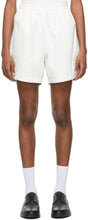 Thom Browne Off-White Twill Rugby Shorts - Thom browne shorts de rugby en sergé blanc blanc - Thom Browne Off-White 능직 럭비 반바지