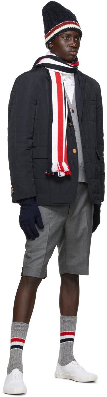 Thom Browne Online Exclusive Grey Super 120s Wool Twill Classic Shorts