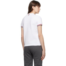 Thom Browne Online Exclusive White PiquÃ© RWB Stripe T-Shirt