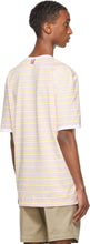 Thom Browne Pink Bar Stripe Ringer T-Shirt