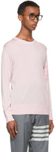 Thom Browne Pink Merino 4-Bar Sweater