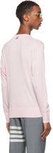 Thom Browne Pink Merino 4-Bar Sweater