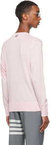 Thom Browne Pink Merino 4-Bar Sweater