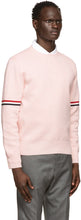 Thom Browne Pink Milano RWB Stripe Sweater