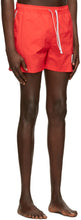 Thom Browne Red Nylon Drawcord Swim Shorts