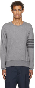 Thom Browne Relaxed Fit Tonal 4 Bar Sweatshirt - Thom Browne Sweat-shirt Tonal 4 bar - Thom Browne 편안한 Tonal 4 Bar 스웨터에 맞게