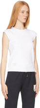 Thom Browne White Milano Cotton Cap Sleeve T-Shirt