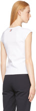 Thom Browne White Milano Cotton Cap Sleeve T-Shirt