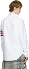 Thom Browne White Oxford GG Top Bar Classic Fit Shirt