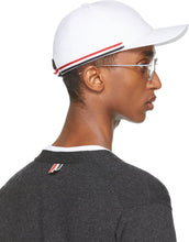 Thom Browne White PiquÃ© 6-Panel Baseball Cap