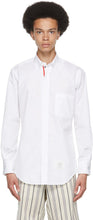 Thom Browne White Poplin Classic Shirt - Thom Browne Blanc Blanc Chemise classique - Thom Browne 화이트 포플린 클래식 셔츠