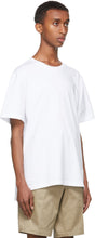 Thom Browne White Relaxed-Fit Side Slit T-Shirt