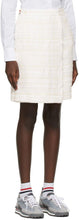 Thom Browne White Tweed Bermuda Wrap Skort