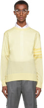 Thom Browne Yellow Classic 4-Bar Sweater - Thom Browne Yellow Yellow Classic Sweater 4 bar - Thom Browne 옐로우 클래식 4 - 바 스웨터
