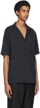 Tibi Black Chalky Drape Shirt