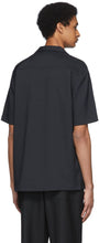 Tibi Black Chalky Drape Shirt