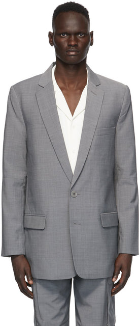 Tibi Grey Cut-Out Long Blazer - Tibi Grey Cut-Out Long Blazer - Tibi 그레이 컷 아웃 긴 블레이저