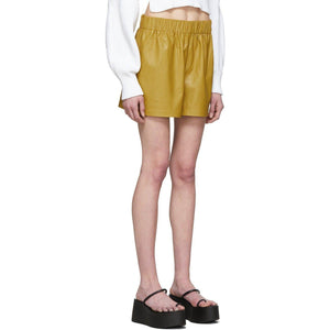 Tibi Khaki Tissue Pull-On Shorts