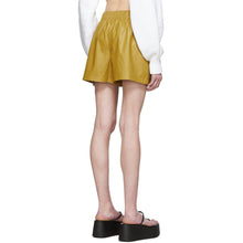 Tibi Khaki Tissue Pull-On Shorts