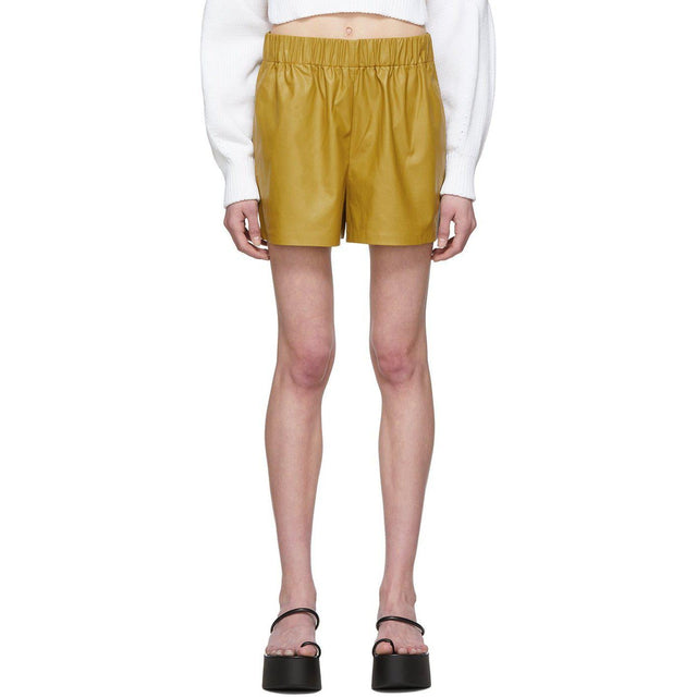 Tibi Khaki Tissue Pull-On Shorts