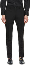 Tiger of Sweden Black Wool Herris Trousers - Tigre de Pantalons Herris en laine Noire en Suède - 스웨덴 검은 양모 herris 바지의 호랑이