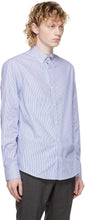 Tiger of Sweden Blue Striped Fenald Shirt