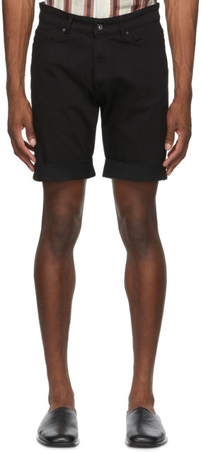 Tiger of Sweden Jeans Black Denim Ash Shorts - Tigre de Suède Jeans shorts de cendres en jean noir - 스웨덴 청바지의 호랑이 검은 데님 애쉬 반바지