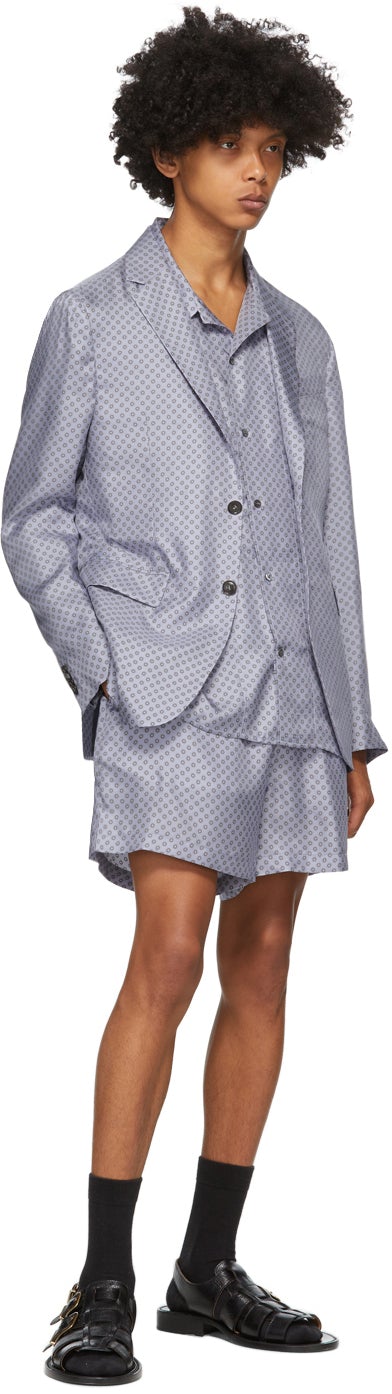 Tiger of Sweden SSENSE Exclusive Blue Giacca AMF Blazer