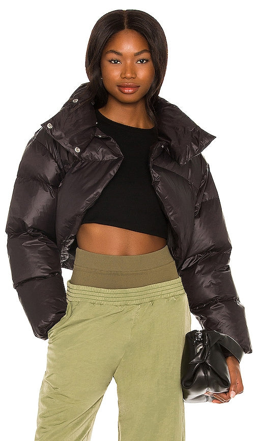 Toast Society Elara Bolero Puffer Jacket in Black – BlackSkinny