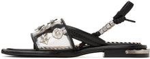 Toga Pulla Black Clear Strap Sandals