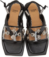 Toga Pulla Black Clear Strap Sandals