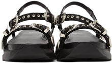 Toga Pulla Black Sporty Platform Sandals