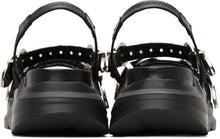 Toga Pulla Black Sporty Platform Sandals