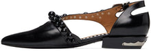 Toga Pulla Black Strapped Ballerina Flats