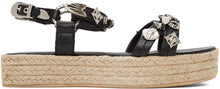 Toga Pulla Black Studded Platform Sandals - Sandales à plate-forme cloutée Noir Toga Pulla - Toga Pulla Black 박힌 플랫폼 샌들