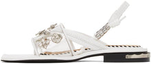 Toga Pulla White Clear Strap Sandals