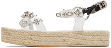 Toga Pulla White Studded Platform Sandals